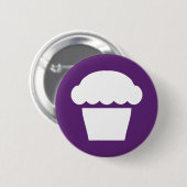 einfacher Cupcake Muffin Button (Vorne & Hinten)