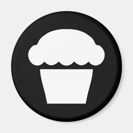 einfacher Cupcake / Muffin Magnet (Vorne)
