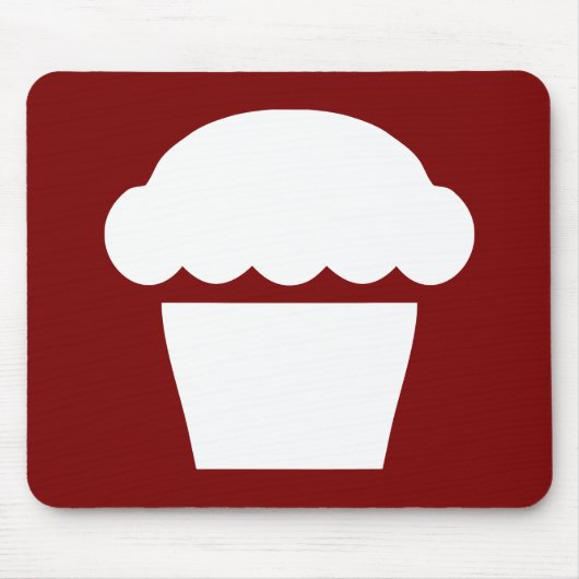einfacher Cupcake Muffin Mousepad (Vorne)