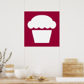 einfacher Cupcake Poster (Küche)