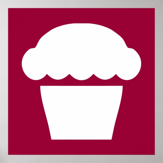 einfacher Cupcake Poster (Vorne)