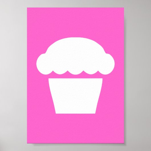 einfacher Cupcake Poster (Vorne)
