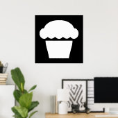 einfacher Cupcake Poster (Heimbüro)