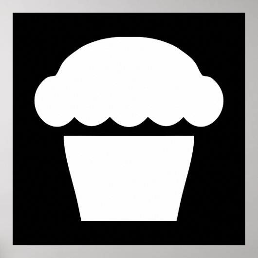 einfacher Cupcake Poster (Vorne)