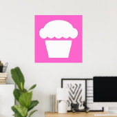 einfacher Cupcake Poster (Heimbüro)