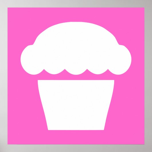 einfacher Cupcake Poster (Vorne)