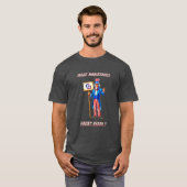 Einfacher Dark HorseShoe Pitching Tee (Vorne ganz)