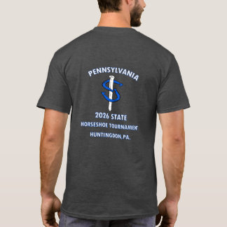Einfacher Dark HorseShoe Pitching Tee