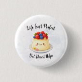 Einfacher Dessert-Button Button (Vorderseite)