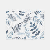 Einfacher Ditsy verlässt Fleece-Decke des Muster-| Fleecedecke (Vorderseite (Horizontal))