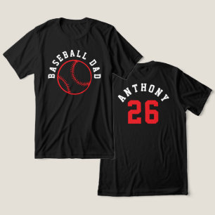 Einfacher doppelseitiger Baseball-Eltern-Kind-Name Tri-Blend Shirt