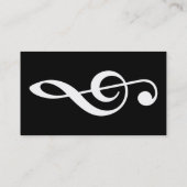 einfacher dreifacher Clef Visitenkarte (Rückseite)