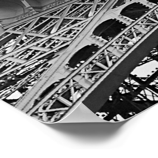 Einfacher Eiffelturm Poster (Ecke)