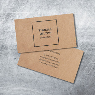 Einfacher eleganter DRUCKPACKPAPIER-Berater Visitenkarte
