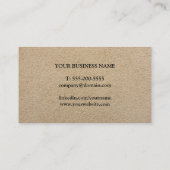 Einfacher eleganter DruckPACKPAPIER-Berater Visitenkarte (Rückseite)