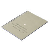 EINFACHER ELEGANTER KRAFT-TYPOGRAFISCHER TEXT NUR  NOTIZBLOCK (Linke Seite)