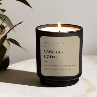 EINFACHER ELEGANTER MINIMAL MODERNER RUSTISCHER KR QUADRATISCHER AUFKLEBER