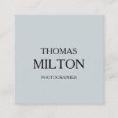 Einfacher eleganter Minimalistischer moderner QR Quadratische Visitenkarte (Vorderseite)