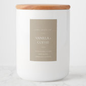 EINFACHER ELEGANTER RUSTISCHER KRAFT MINIMAL MODER LEBENSMITTELETIKETT (Vorderseite)