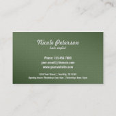 einfacher eleganter strukturierter Rabattkupon Rabattkarte (Rückseite)