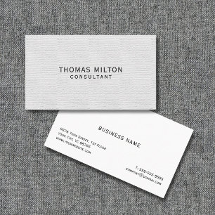 Einfacher Eleganter Textur Consultant Visitenkarte
