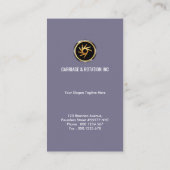 Einfacher eleganter transparenter weißer Welle Visitenkarte (Rückseite)