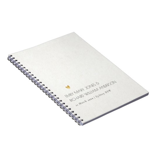 EINFACHER ELEGANTER weißer TYPOGRAPHISCHER TEXT NU Notizblock (Rechte Seite)