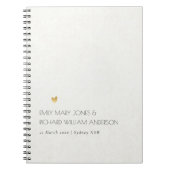 EINFACHER ELEGANTER weißer TYPOGRAPHISCHER TEXT NU Notizblock (Vorderseite)