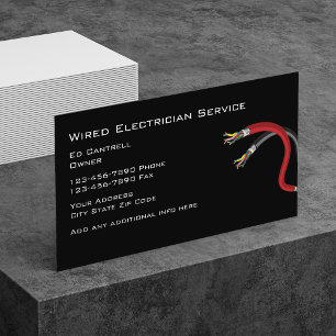 Einfacher Elektriker Visitenkarte