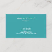 Einfacher Entwurfs-Schablonen-Trend färbt Visitenkarte (Rückseite)