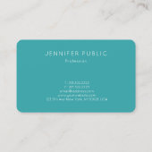 Einfacher Entwurfs-Trend färbt Schablone beruflich Visitenkarte (Rückseite)