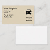 Einfacher Fahrschule-Lehrer Visitenkarte (Vorne/Hinten)