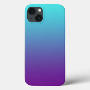 Einfacher Farbverlauf-Hintergrund Lila Türkis Blau Case-Mate iPhone Hülle