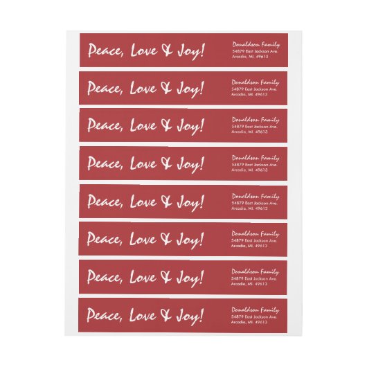 Einfacher Feiertags-roter (Bogen)