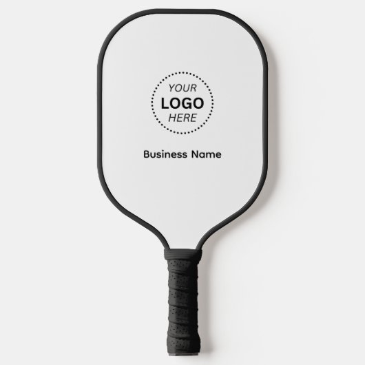 Einfacher Firmenname oder Berufliches Logo Pickleball Schläger (Vorderseite)