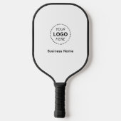 Einfacher Firmenname oder Berufliches Logo Pickleball Schläger (Rückseite)