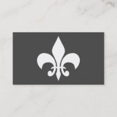einfacher Fleur de Lys Visitenkarte (Rückseite)