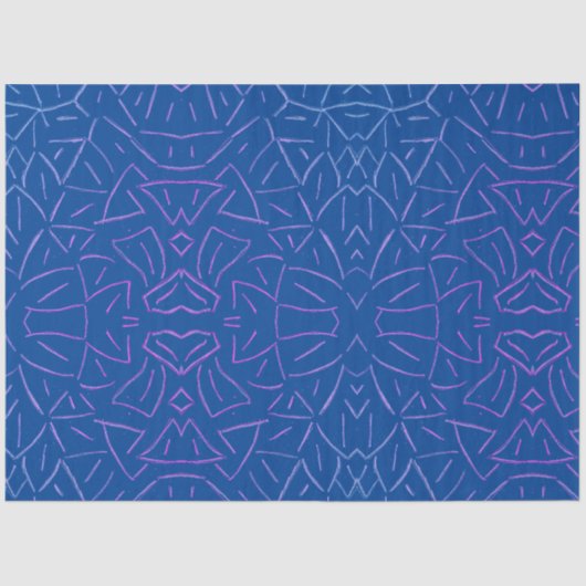 Einfacher Flutblau Seidenpapier (Vorderseite)