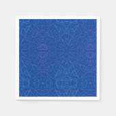 Einfacher Flutblau Serviette (Vorderseite)