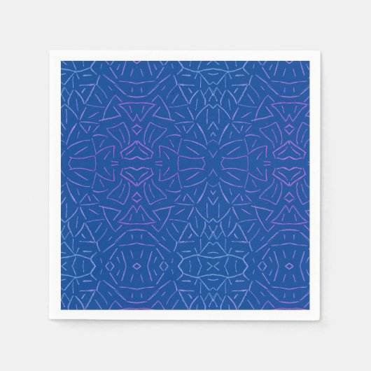 Einfacher Flutblau Serviette (Vorderseite)