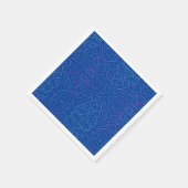 Einfacher Flutblau Serviette (Ecke)