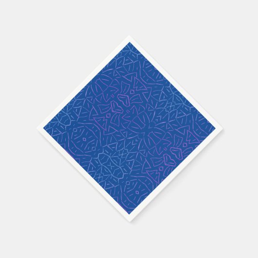 Einfacher Flutblau Serviette (Ecke)