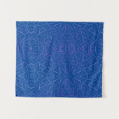 Einfacher Flutblau Wandteppich (Vorderseite (Horizontal))