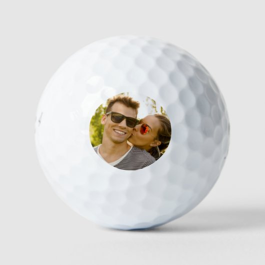 Einfacher Foto-Golfball Golfball (Vorderseite)