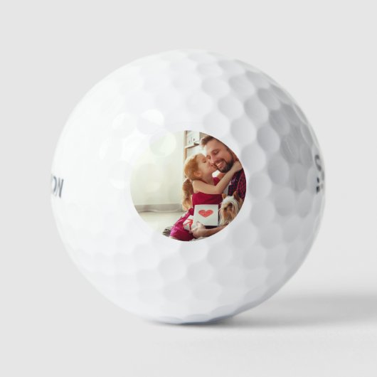 Einfacher Foto-Golfball Golfball (Vorderseite)