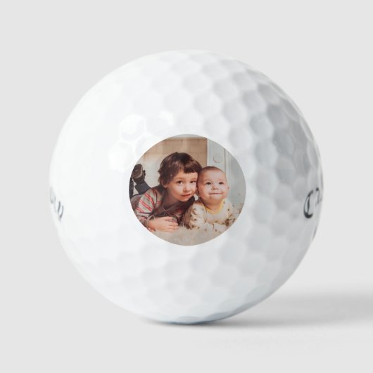 Einfacher Foto-Golfball Golfball (Vorderseite)