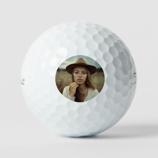 Einfacher Foto-Golfball Golfball (Vorderseite)