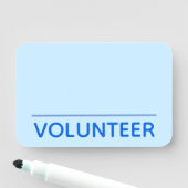 Einfacher "FREIWILLIGER" Namensschild (Beispiel)