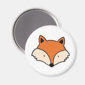 Einfacher Fuchskopf Magnet (Vorderseite/Rückseite)