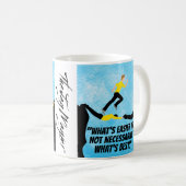 "Einfacher gegen Beste" Kaffeetasse (VorderseiteRechts)